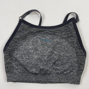 Gymshark Flex Strappy Sports Bra in Charcoal Marl and Teal size XS